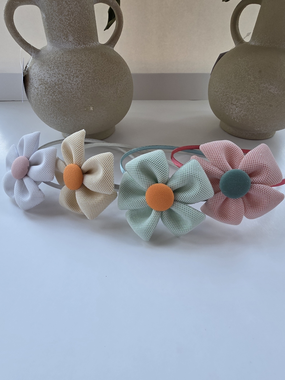 Charming Pastel Flower Headbands – Set of 4 or Individual Options! 🌸